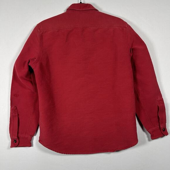 Wallace & Barnes J. CREW Button Down Chamois Work Shirt Red Medium M - Picture 4 of 6